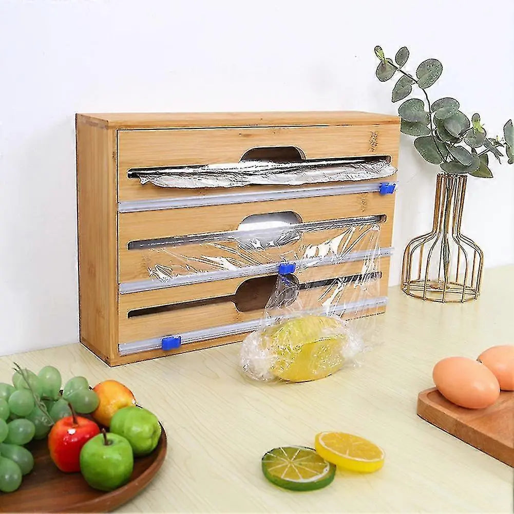 حوّل فوضى مطبخك إلى لوحة من الأناقة… مع الحامل الخشبي الفاخر لتنظيم ورق المطبخ!